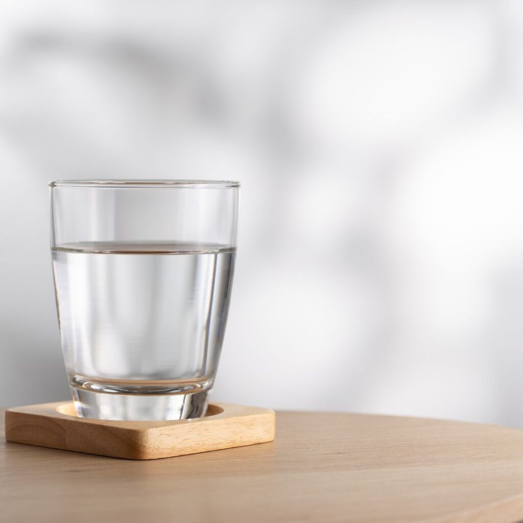glass of water